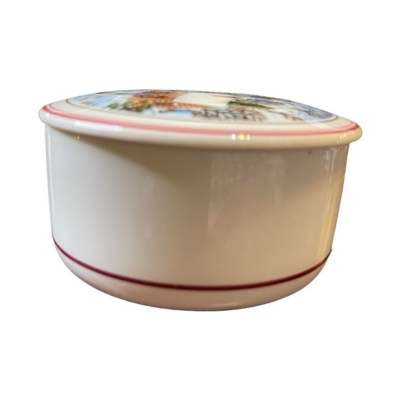 VTG Villeroy Boch Porcelaine Naïf Christmas Trinket Jewelry Box Collectible - Picture 5 of 10